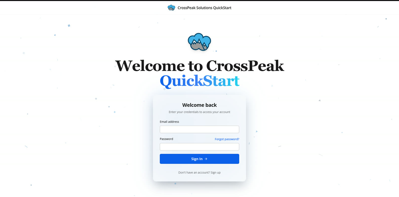 Quick Start in production