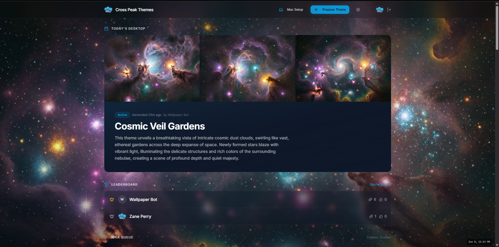 Wallpaper Hub in production